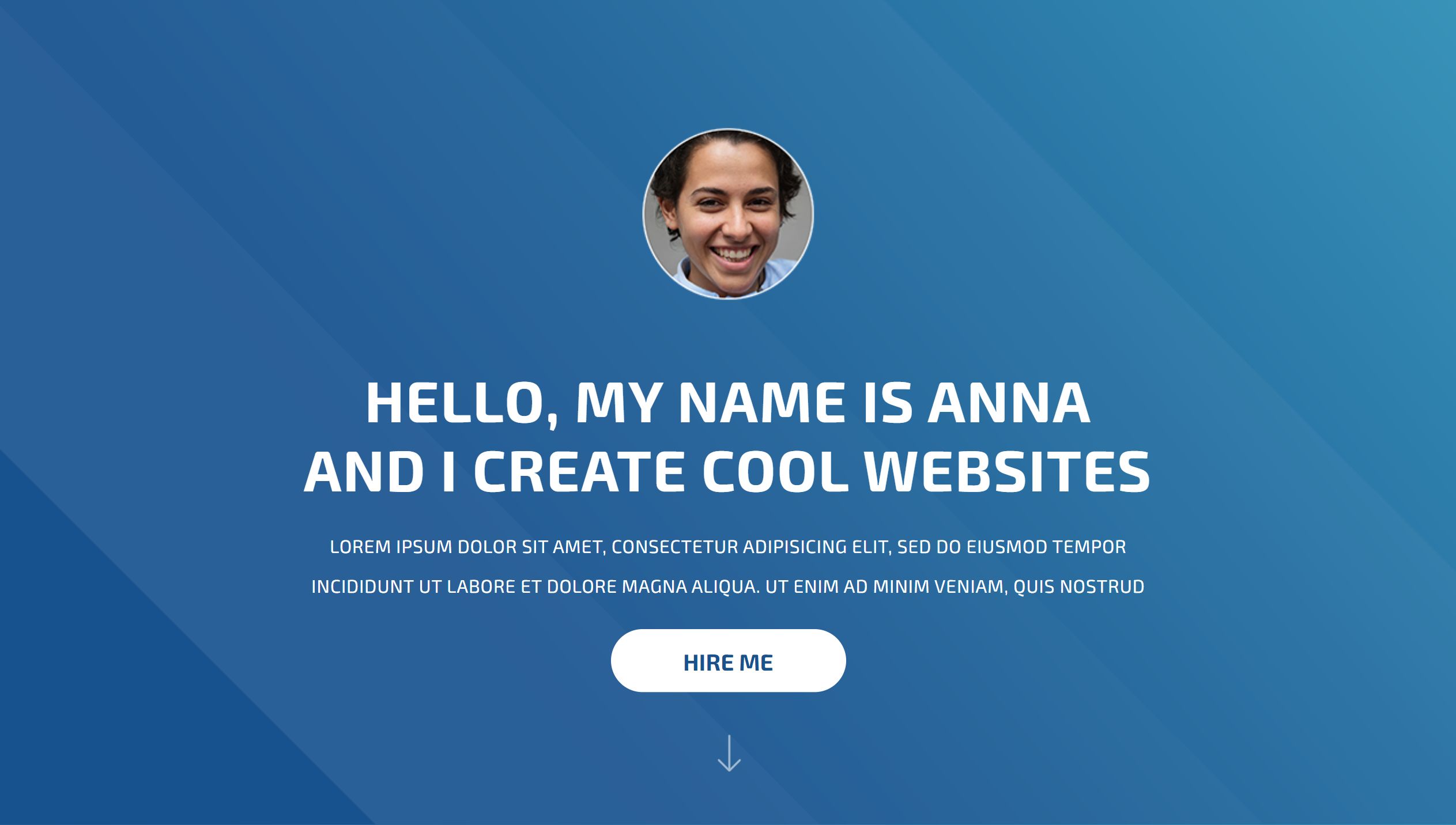 Ann's portfolio site screenshot