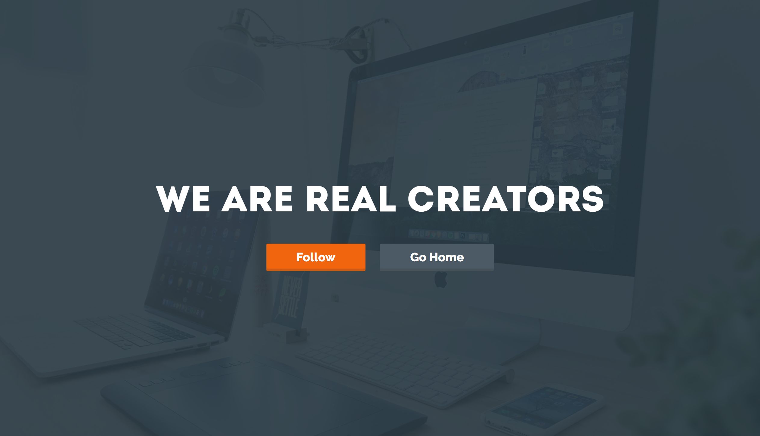 Real creators site screenshot